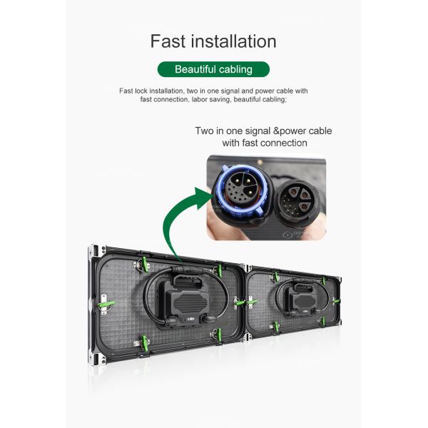 P4 P667 Energy Saving Front Service Painel De LED Module Outdoor Full Color Video Wall LED Display Screen