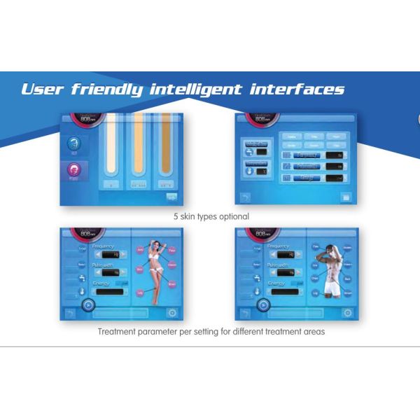 2016 NEW germany laser bar 600W power 808 diode laser hair removal painless permanent equipment