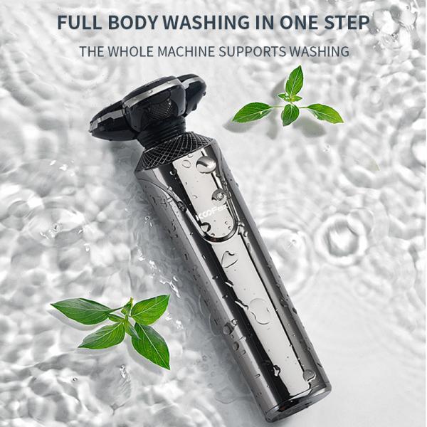 Cordless Electric Razor For Men Shaving IPX7 Waterproof Wet Dry 4 In 1 Shavers Beard Nose 4D Trimmer