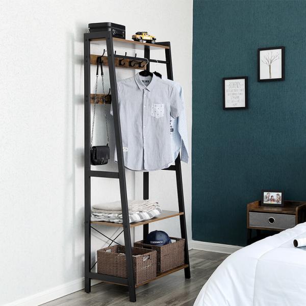 Coat Rack for Entrance, Industrial Hallway Coat Rack, Wooden Coat Stand for Sale, LGR13BX