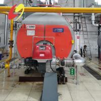 A caldeira de vapor horizontal de 6 t/h com tubo de incêndio de óleo e gás tem uma elevada eficiência térmica para a indústria de materiais de construção
