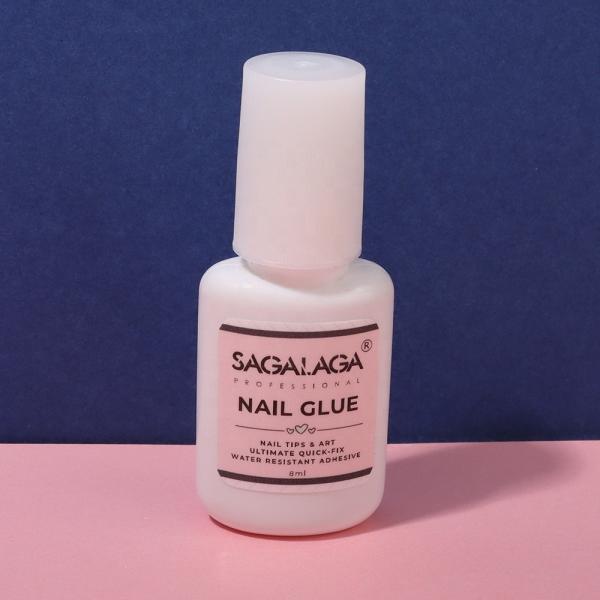 Transparent False Nails Decoration Glue SAGALAGA Customized Nail Tips Adhesive for Press on Nails