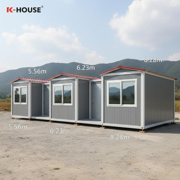 Permanent Light Steel Prefabricated House 50 Year Design Life Residential Grade Insulated Modern Prefab Family Home
