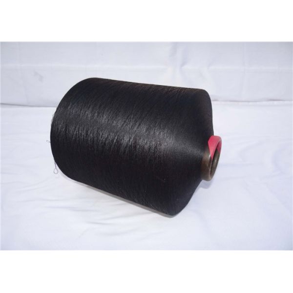 100% DTY Polyester Texturised Yarn Ring Spun 150D/96F AA Grade Black Color