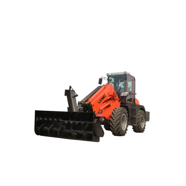 Yellow 2350mm Wheelbase 2500kg Telescopic Wheel Loader