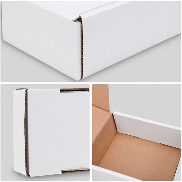Custom Recyclable White Shipping Box Corrugated Shipping Mailing Packaging