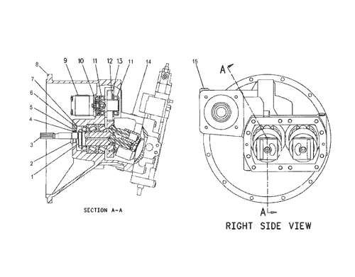 123-2235 153-9185 Гидравлический насос экскаватора A8VO160 для категории 330B