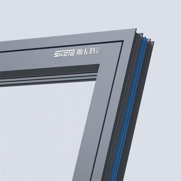 Broken Bridge Aluminum Casement Glass Windows Directly Supply for Soundproof Bedroom