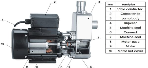 Electric Stainless Steel Self Priming Pump , Self Priming Submersible Pump Copper Wire