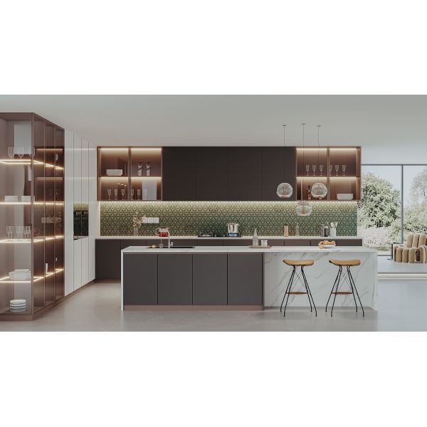 Standard European Furniture Complete Smart Kitchen Pantry Storage Cabinets
