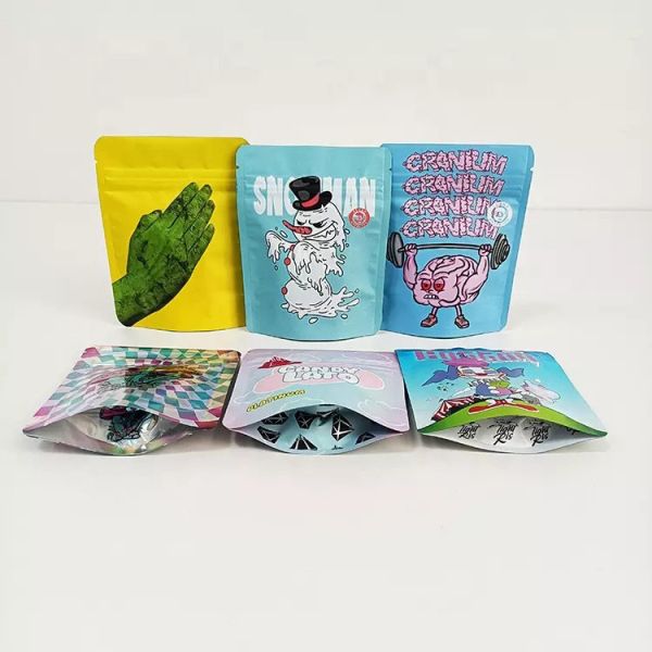 Child Proof Resistant Smell Proof Mylar Zip Lock Bags 3.5g 7g 14g 28g