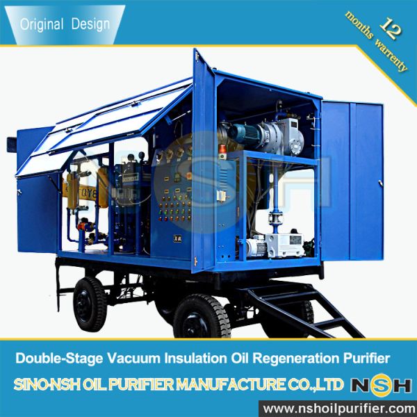 Double-Stage Transformer Oil Filtration System Dielectric Strength Recovery Insulating Fluid Treatment