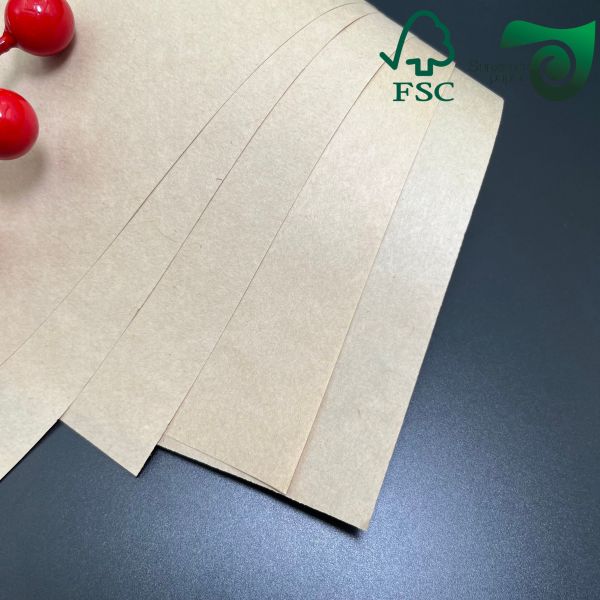 60gram 30in Kraft Paper Board 1 Side MG Pure Brown Ribbed Kraft Paper For Package