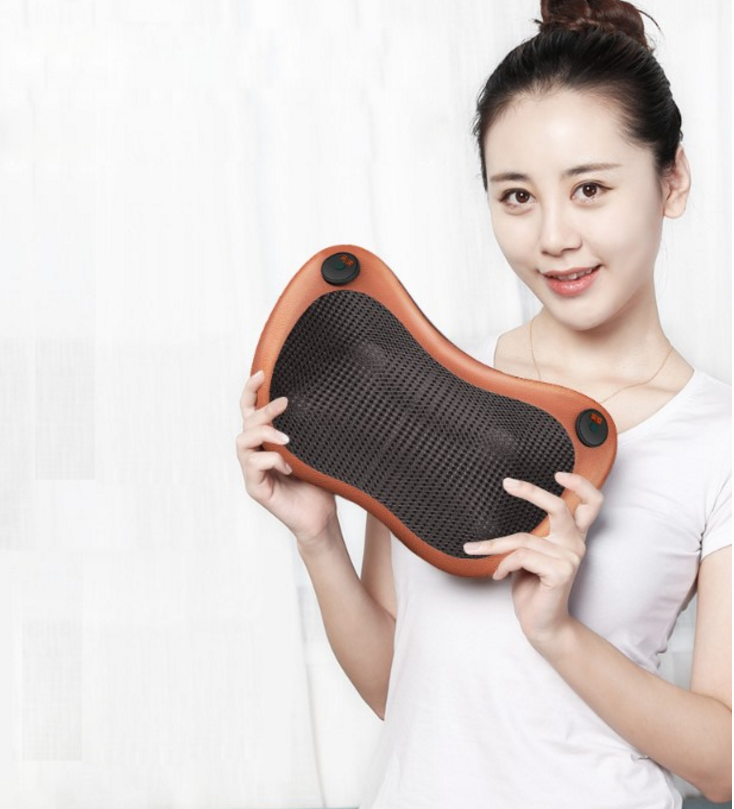 Physiotherapy Electric Massage Pillow Magnets Combined With Hot Compress