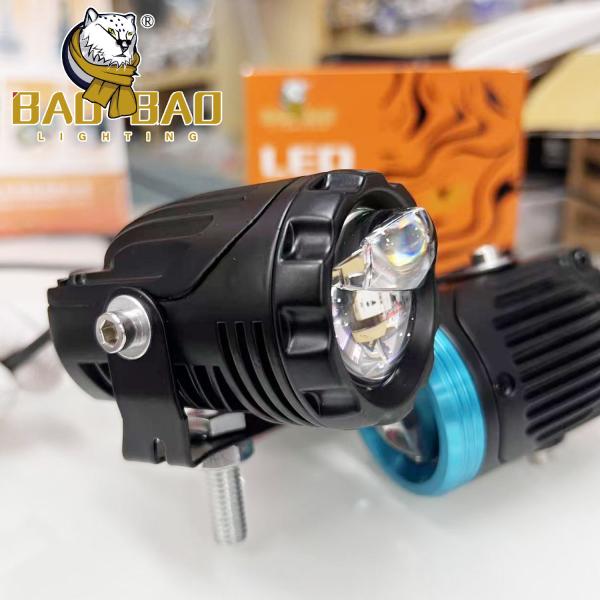 46 Watts Motorcycle LED Mini Driving Lighting System White Yellow Dual Color 12-80V
