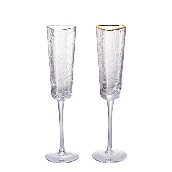 B2B Wholesale:Bulk Hotel Glassware: Custom 6-10oz Chip-Resist Crystal Flutes - Lead-Free, Durable