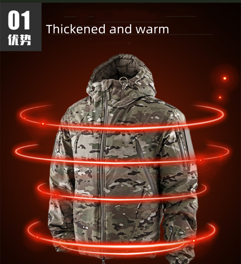 Tactical Waterproof CP Camouflage Jacket Cold Resistance Military Tactical Jacket