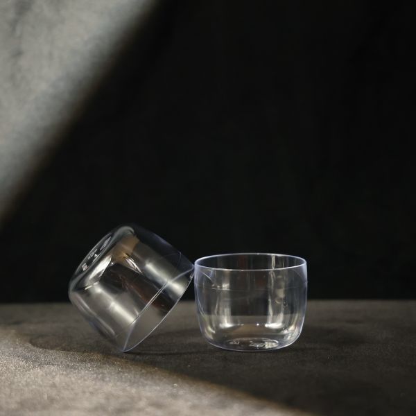Round Shaped PS Plastic Cup Disposable Transparent Plastic Beverage Cups OEM Logo
