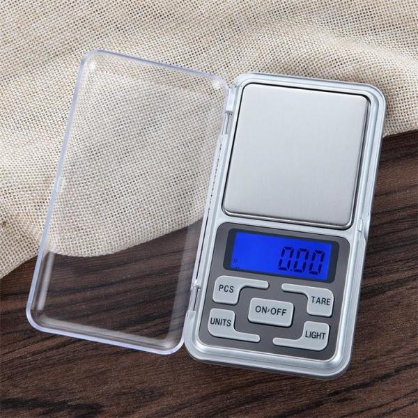 Balance numérique de poche Mini balance numérique pour peser les bijoux 500g 0.01g Taille du produit 128*75*19mm 2 piles AAA