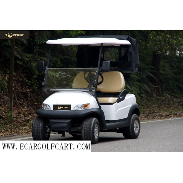 Aluminum Chassis 2 Seater Electric Golf Cart 3.7kw KDS Motor For Golf Course