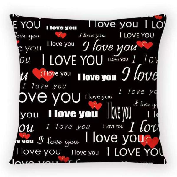Housses de coussin vierges pour sublimation, imprimables, en forme de cœur, pour la Saint-Valentin