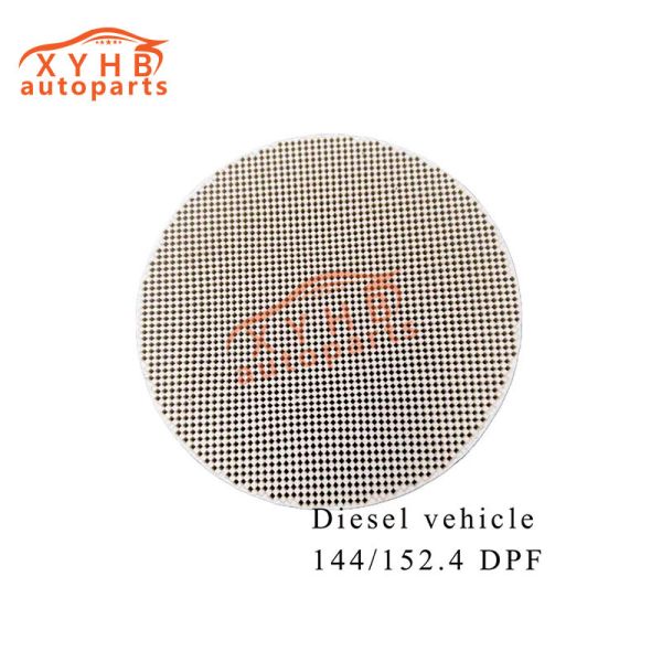                  Ceramic Carrier High Quality Diesel Round DPF Three-Way Catalytic Filter Element Euro 1-5 Model: 144*152.4             