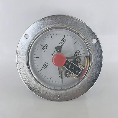 NPT Plastic Electric Contact Pressure Gauges Flange 400 Bar Manometer