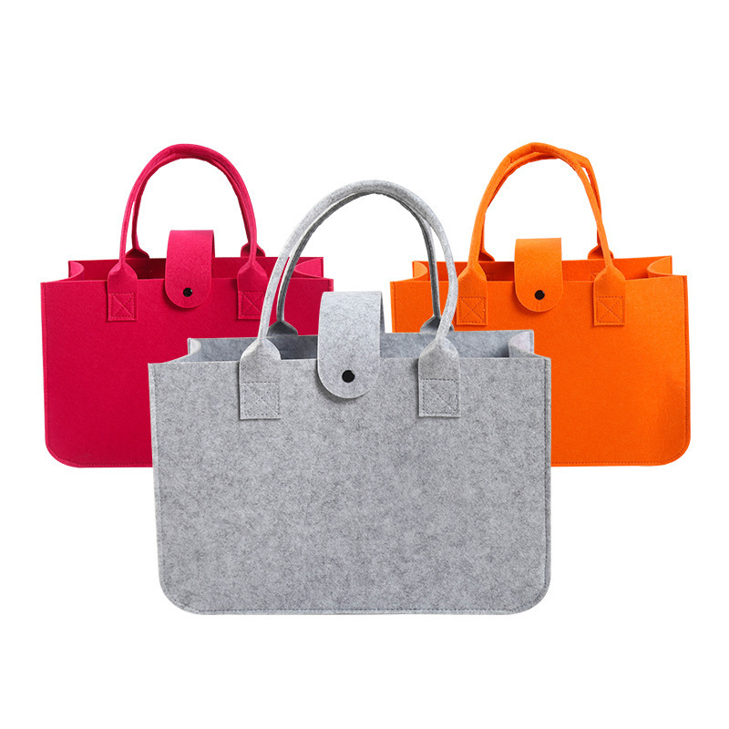 Felt Handbag Large Capacity Gift Box Packaging Handbag Thickened Advertising Exhibition Non-woven Bag