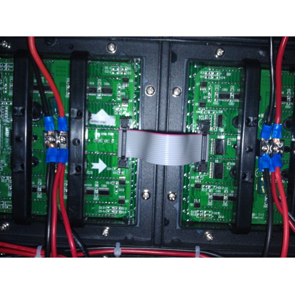 quadro de avisos impermeável exterior da exposição da propaganda do diodo emissor de luz do armário do ferro 960*960 do passo de 10mm