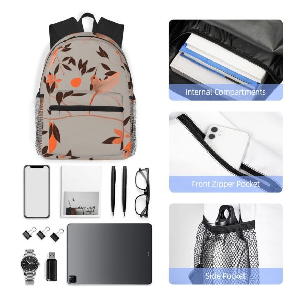20-37 Litre Capacity Water-Resistant Backpack for Sports and Travel DTG Printing