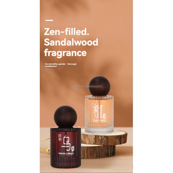 Unisex Ebony Sandalwood Niche Wood Perfume Spray for Home Office Car Hotel and Gift