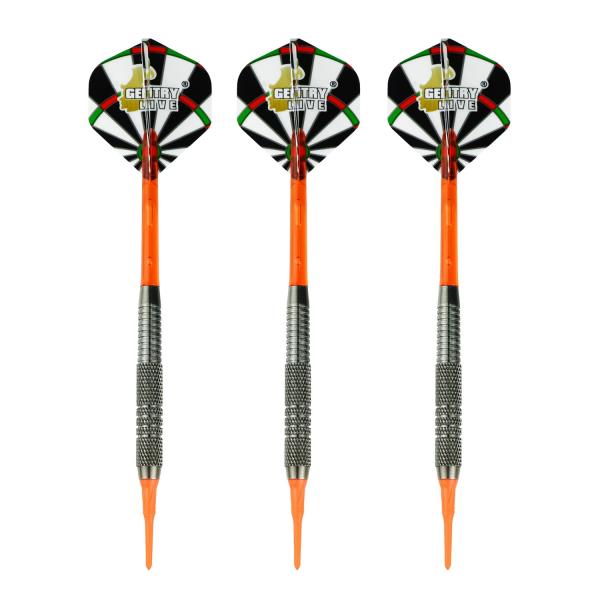 Gentry Live 16.5g Darts Set With Mail Box Brass 2ba Soft Tip Darts