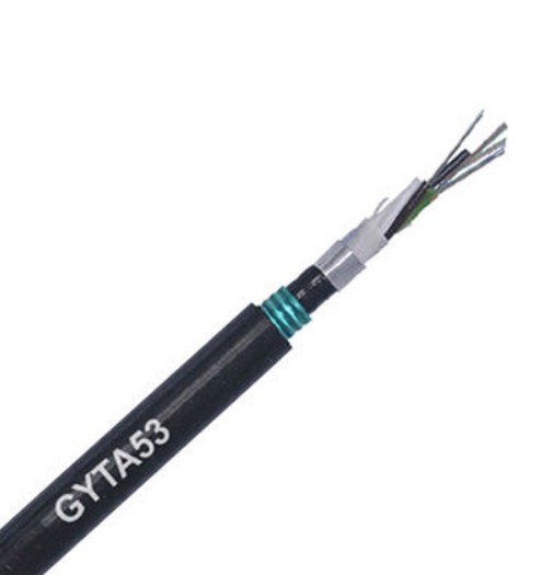 Highly Durable PBT Loose Tube Fiber Wire  GYTA53 with Burial Design and Aluminum Alloy Armored Material