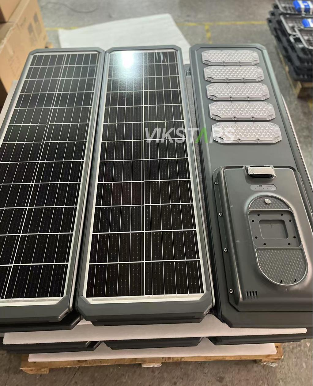 Nuevo 100W 200W 300W 400W 500W All In One Aluminio Luz solar de calle para mayoristas