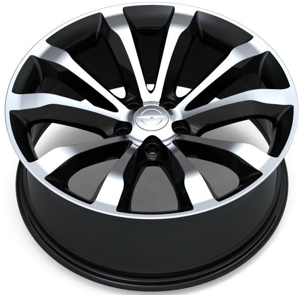 20 Inch 2540 Gloss Black OEM Replica Car Rims 2015-2020 for Chrysler 300 RT8