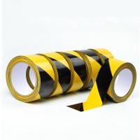 Cintas de advertencia de color amarillento-negro Cintas de identificación del suelo de PVC