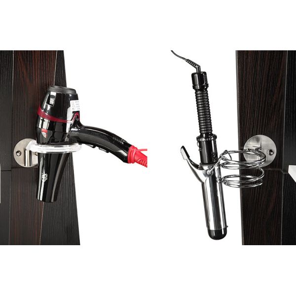 Elegant Solid Wood Hair Stylist Stations With Cabinet , Hair Salon Stations