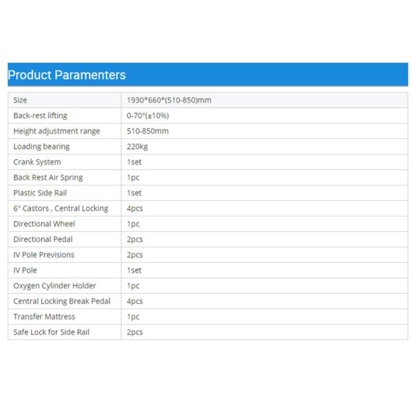 Manual Patient Emergency Transport Stretcher Hospital ODM OEM