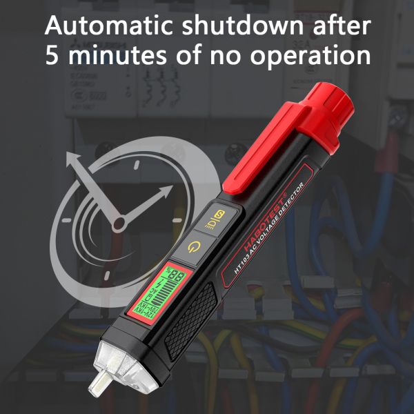 HT103 Voltage Tester 12-1000V Non-Contact Waterptoof Digital AC Voltage Detector Electrical Tester With LCD Display