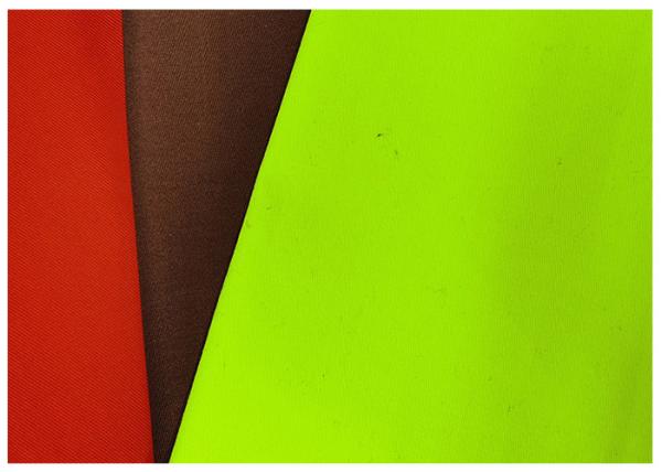 Da roupa impermeável alaranjada fluorescente da tela da prova da água padrão EN471 material