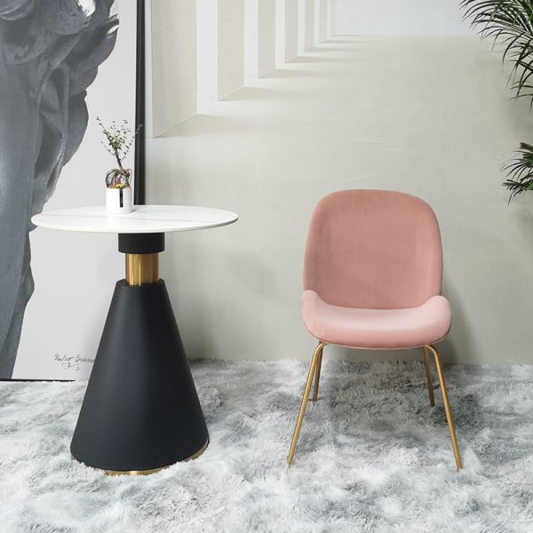 Modern Velvet Dining Chair with Gold Metal Legs for Restaurant Cafe Hotel Luxury Seating Furniture Commercial Wholesale