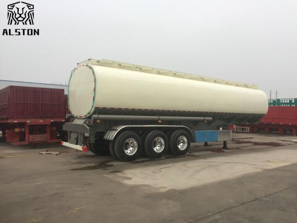 Carbon Steel 35000L Fuel Tanker Semi Trailer Large Capacity