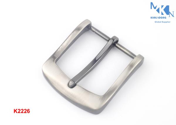 Purse Making Accessories Metal Pin Buckle , Custom Logo Reversible Belt Buckle