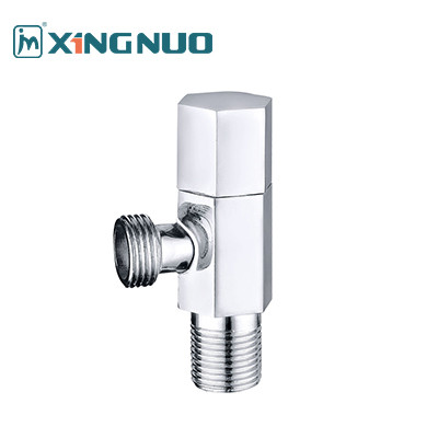 1/2 3/4 дюймов покрытия никель Розового золота латуни угловой клапан с покрытием из нержавеющей стали и гладкой поверхностью