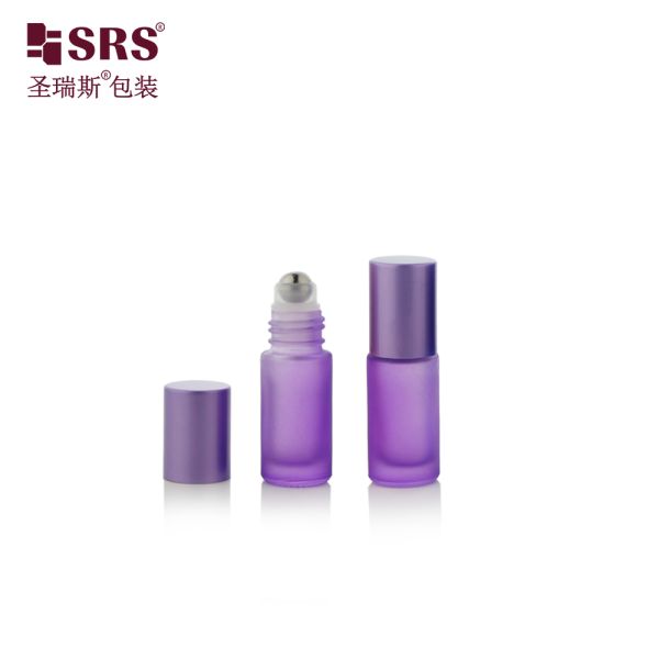 BLPM-5ML SRS Wholesale Clear Transparent Mold Thick Wall Hard Glass Roll On Bottle For Essential Oil No Leakage