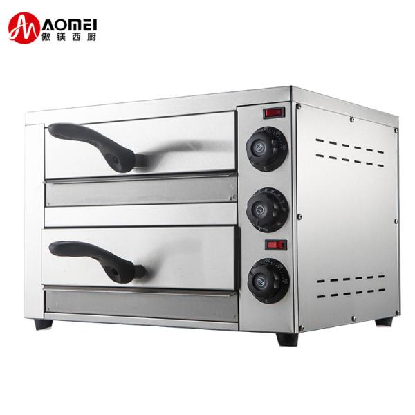 Commercial Kitchen Stainless Steel Electric Pizza Oven with Snack Pan 220V 1200W