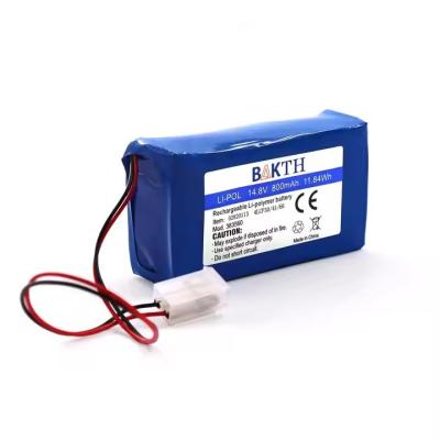Vente en gros 383560 4S1P Piles Li-pol 14,8v 800mah Piles rechargeables au lithium-ion polymère pour jouets électriques