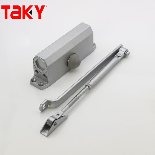 Fireproof Hydraulic Door Closer with 45-55kg Max Door Weight and Adjustable Speed for Hotels