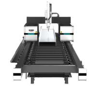 Machine de découpe laser de portique à faisceau H 20kw et 12kw de coupe d'acier au carbone à puissance différente