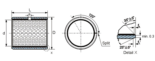 Wrapped Composite Bimetal Bearing Copper Or Tin Plated Steel Bronze CuPb10Sn10 CuSn6Zn6P